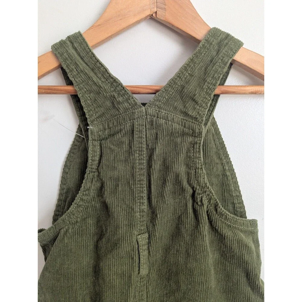 Y2k Gymboree Silly Monkey  Corduroy Overalls 12-18 months Green 100% Cotton Boys